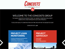 Tablet Screenshot of concosts.com